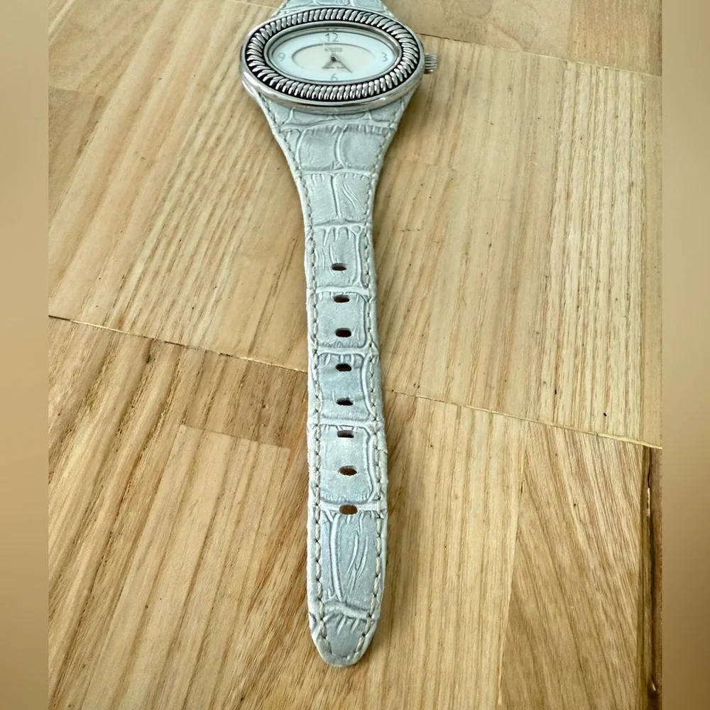 Vintage ecclissi 925 sterling silver oval watch NEW BATTERY